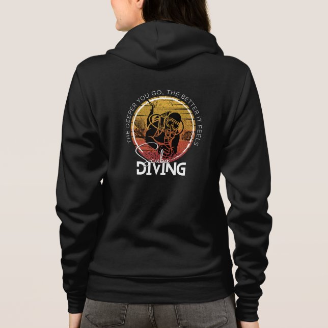Tragen Sie Ihr extremes Hobby, Scuba Diving Hoodie (Rückseite)