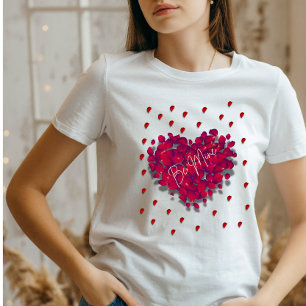 Tragen Sie Ihr Herz auf Ihrem Schlauch Valentine T-Shirt