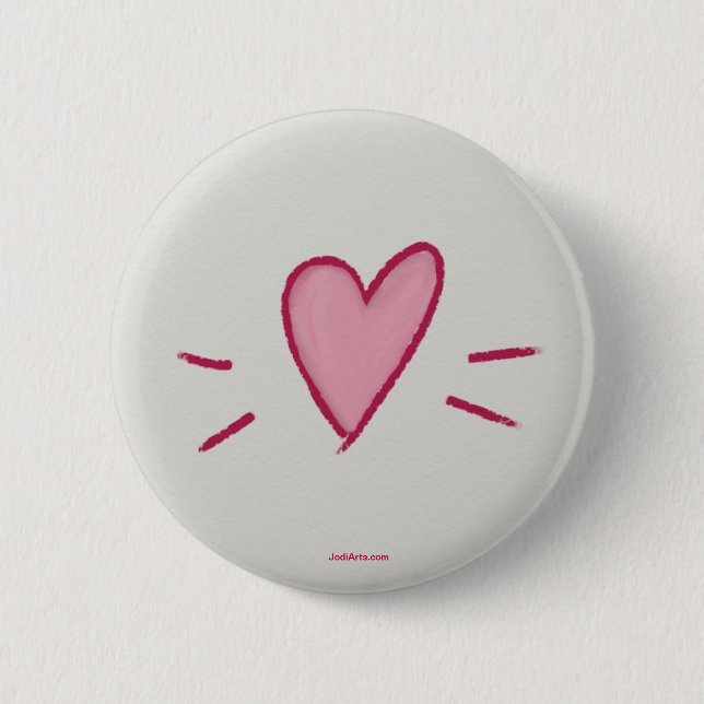 Tragen Sie Ihr Herz auf Ihrer Hülse Button (Vorderseite)