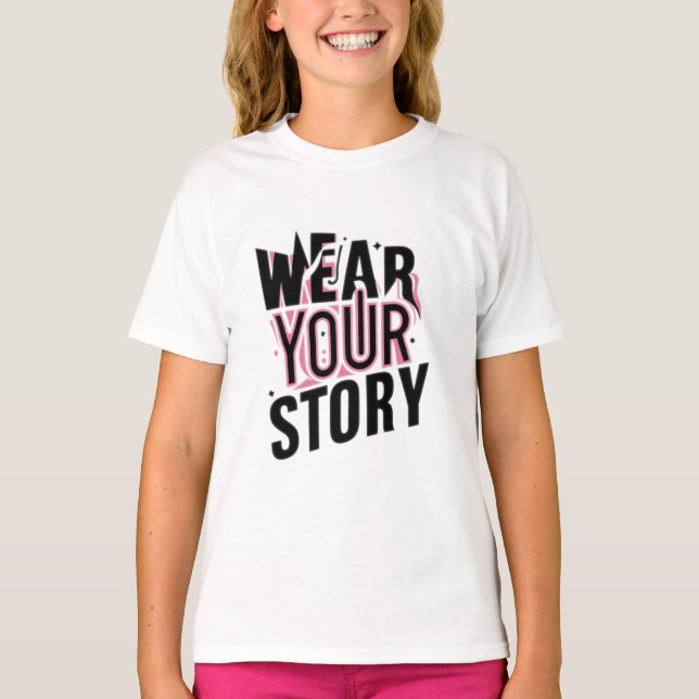 Tragen Sie Ihre Geschichte: Einzigartige, individu T-Shirt (Vorderseite)