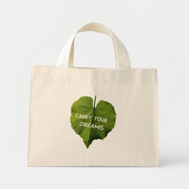 Tragen Sie Ihre Träume - Tiny Tote Bag Mini Stoffbeutel (Vorne)