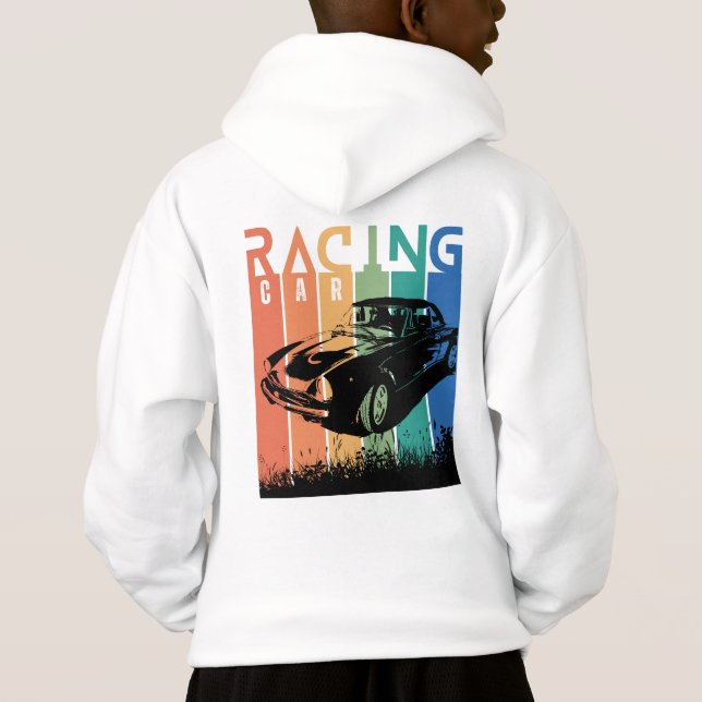 Tragen Sie Ihren Sport, Auto Racing Hoodie (Rückseite)