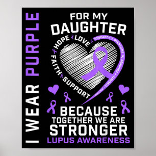 Tragen Sie im Monat der LUPUS-Aufklärung für Töcht Poster