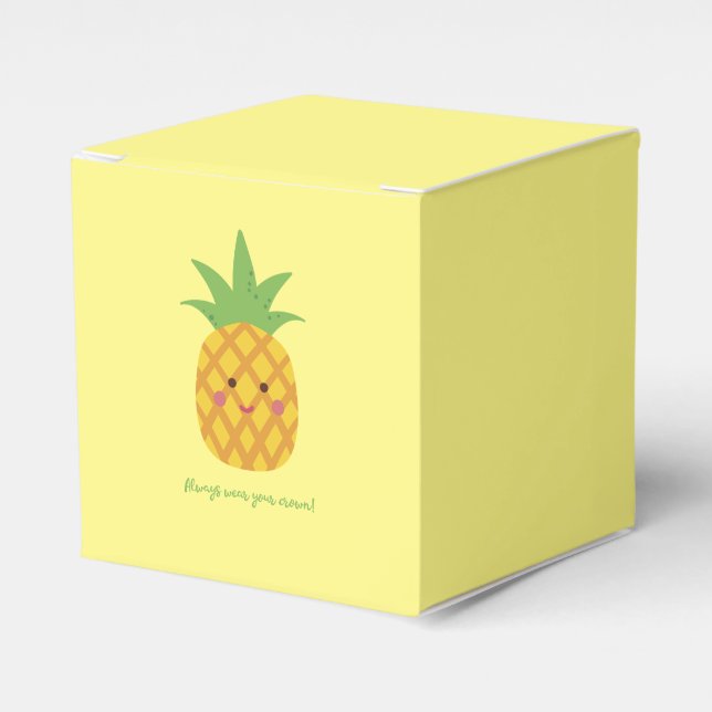 Tragen Sie immer Ihre Kronenhaut Ananas-Gesichtsbo Geschenkschachtel (Vorderseite)