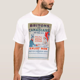 Tragen Sie jetzt Briten und Kanadier ein (US02108) T-Shirt