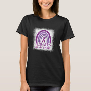 Tragen Sie Lila Alzheimer's Awareness Leopard Rege T-Shirt