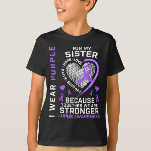 Tragen Sie Lila für das Lupus-Bewusstsein der Schw T-Shirt