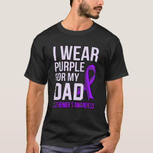 Tragen Sie lila für den Alzheimer Awareness-Schlei T-Shirt