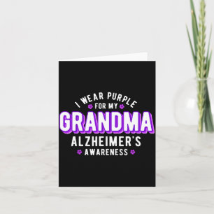 Tragen Sie lila für den Welt-Alzheimertag Karte