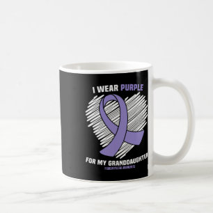 Tragen Sie Lila für meine Enkelin Fibromyalgie Awa Kaffeetasse