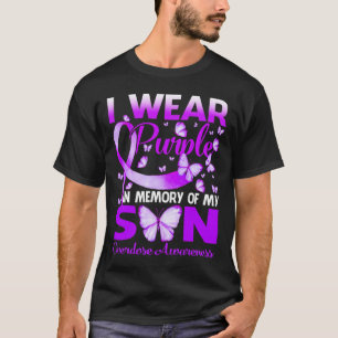 Tragen Sie Lila im Gedächtnis für meine Son-Überdo T-Shirt