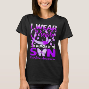 Tragen Sie Lila im Gedächtnis für meine Son-Überdo T-Shirt