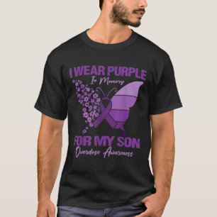 Tragen Sie Lila im Gedächtnis für meine Son-Überdo T-Shirt