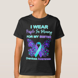 Tragen Sie Lila in Erinnerung für meine Schwester T-Shirt