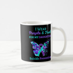 Tragen Sie Lila und Aquamarin für meine Tochter Su Kaffeetasse
