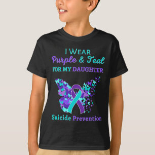 Tragen Sie Lila und Aquamarin für meine Tochter Su T-Shirt