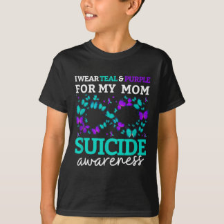 Tragen Sie Lila und Türkis für die Prävention von T-Shirt