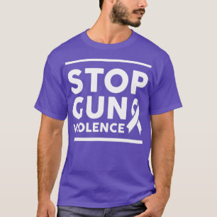 Tragen Sie Orange Anti Gun Kontrolle Schützen Stop T-Shirt