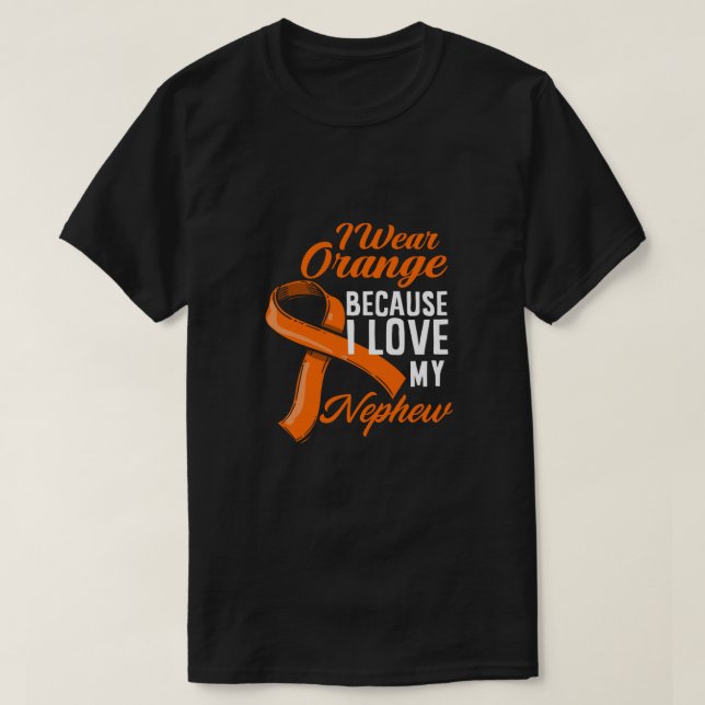 Tragen Sie Orange für mein Nierenkrebs-Bewusstsein T-Shirt (Design vorne)
