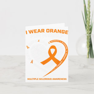 Tragen Sie Orange selbst Multipler Sklerose Bewuss Karte