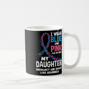 Tragen Sie Pink Blue Meine Tochter Schwangerschaft Kaffeetasse