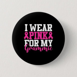 Tragen Sie Pink für mein Grammie Brustkrebs Bewuss Button