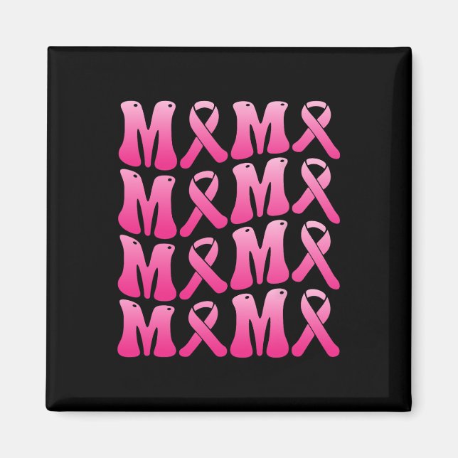 Tragen Sie Pink für mein Mama-Brustkrebs-Unterstüt Magnet (Vorne)