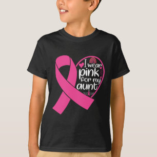 Tragen Sie Pink für meine Tante Unterstützung Brus T-Shirt