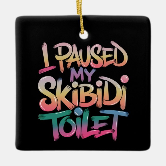 Tragen Sie Pink selbst Keramikornament (Vorderseite)