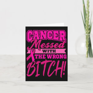 Tragen Sie Pink World Cancer Day Geschenk Rosa Ban Karte