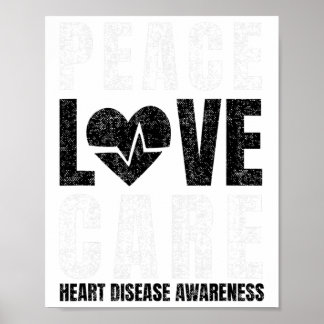 Tragen Sie Red Day Liebe Peace Care Sprichwort Poster