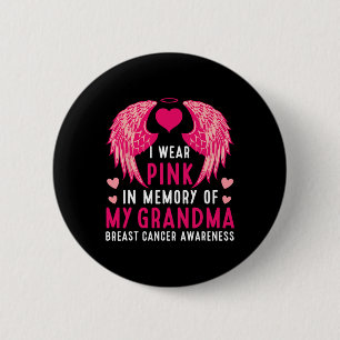 Tragen Sie Rosa im Gedächtnis an meinen Oma-Brustk Button