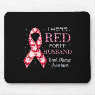 Tragen Sie Rot für meine Herzkrankheit Mousepad