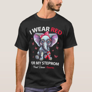 Tragen Sie Rot für meine Stepmutter Herzkrankheit  T-Shirt