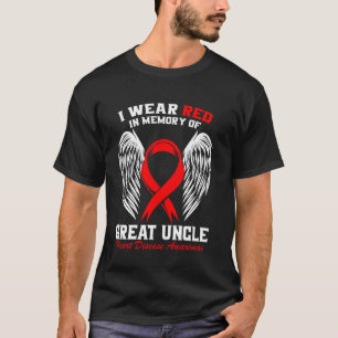 Tragen Sie Rot in Erinnerung an die Herzkrankheit T-Shirt