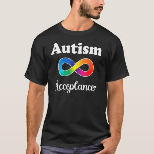 Tragen Sie Rot statt Akzeptanz von Autismus Autist T-Shirt