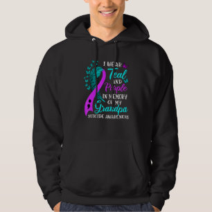 Tragen Sie Teal Purple in Erinnerung an meinen Gro Hoodie