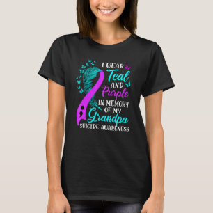 Tragen Sie Teal Purple in Erinnerung an meinen Gro T-Shirt