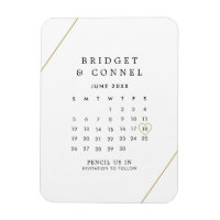 Tragen Sie uns in den Kalender ein – Goldene Linie
