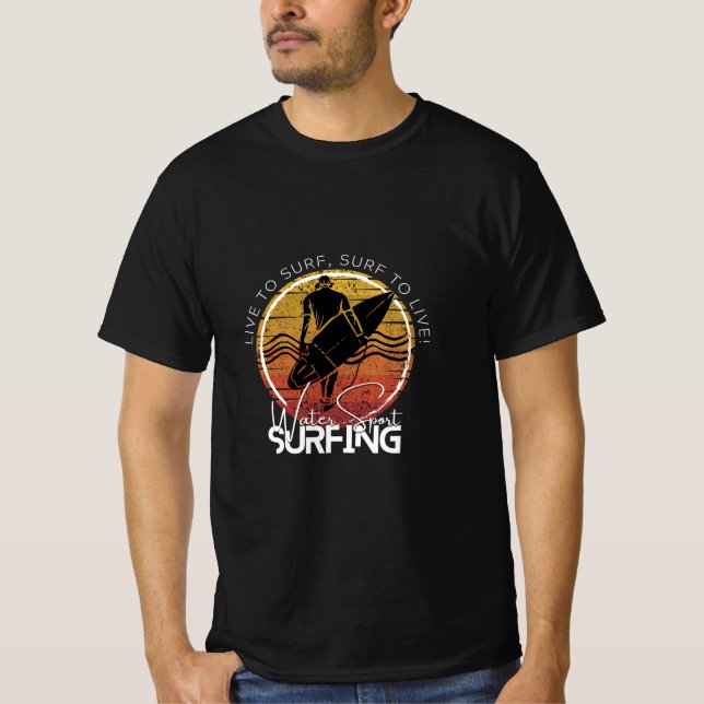 Tragen Sie Wassersport, Surfen T-Shirt (Vorderseite)