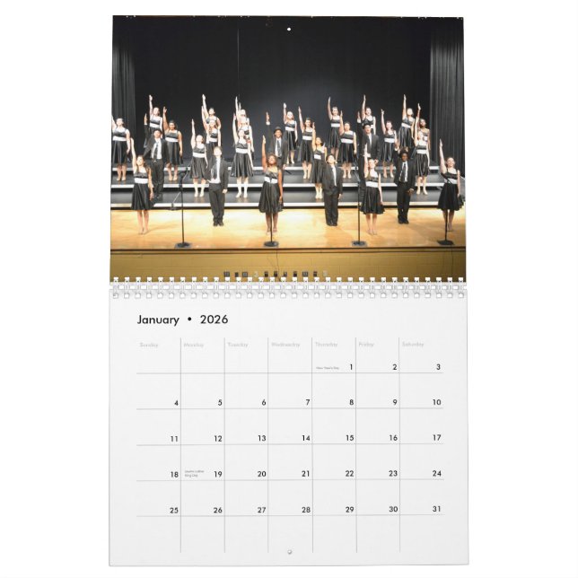 Tragen Titan-Tempo-Show-Chor 2015 ein Kalender (Jan 2026)