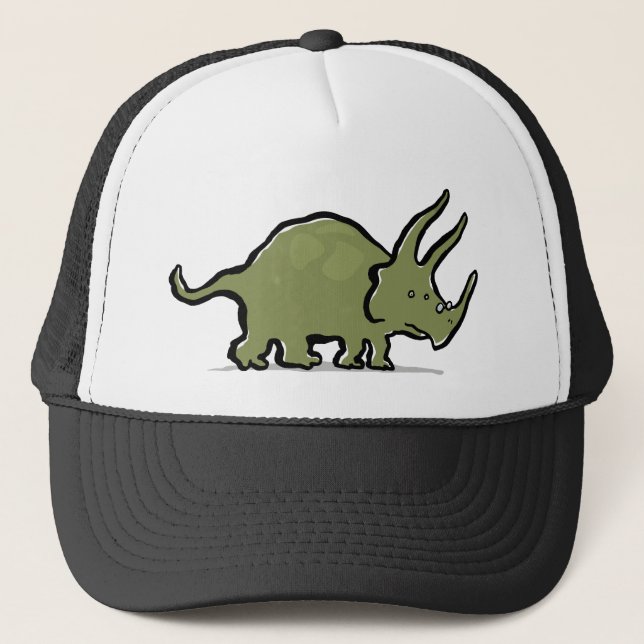 tragende Gläser des Triceratops Truckerkappe (Vorderseite)