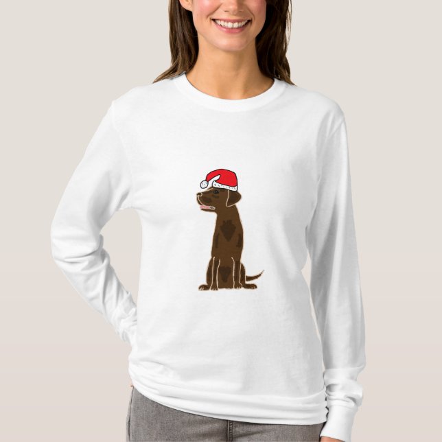 Tragendes Weihnachtsmannmütze-Shirt BB T-Shirt (Vorderseite)