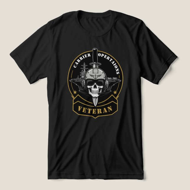 Trägeroperationen Veteran Tri-Blend Shirt (Design Vorderseite)
