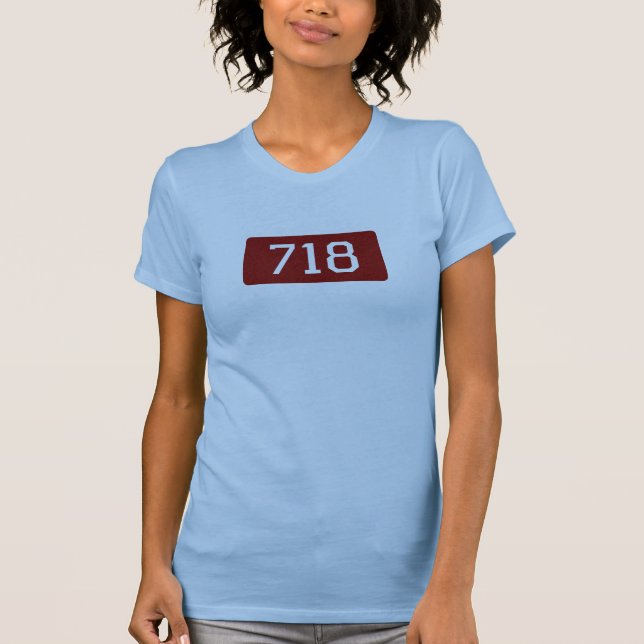 Trägershirt mit 718 Brooklyn-Königinnen T-Shirt (Vorderseite)