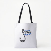 Tragetasche. Jesus hat es getan.