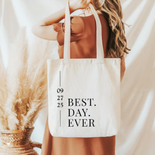 Tragetasche zur Hochzeit "Best Day Ever"
