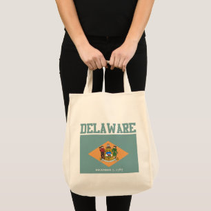 Tragetaschen für die Staatsflagge Delaware