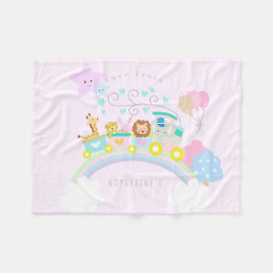 Tragetiere Baby Pastel Pink Fleecedecke