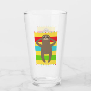 Trägheit auf dem Strand Glas